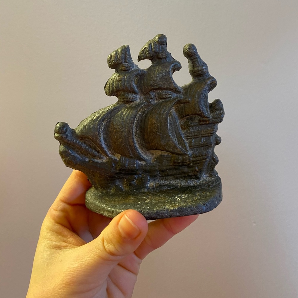 Vintage Ship Bookends